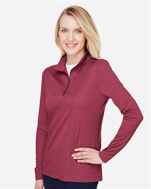 Women's Zone Sonic Heather Performance Quarter-Zip Pullover - TT31HW 27