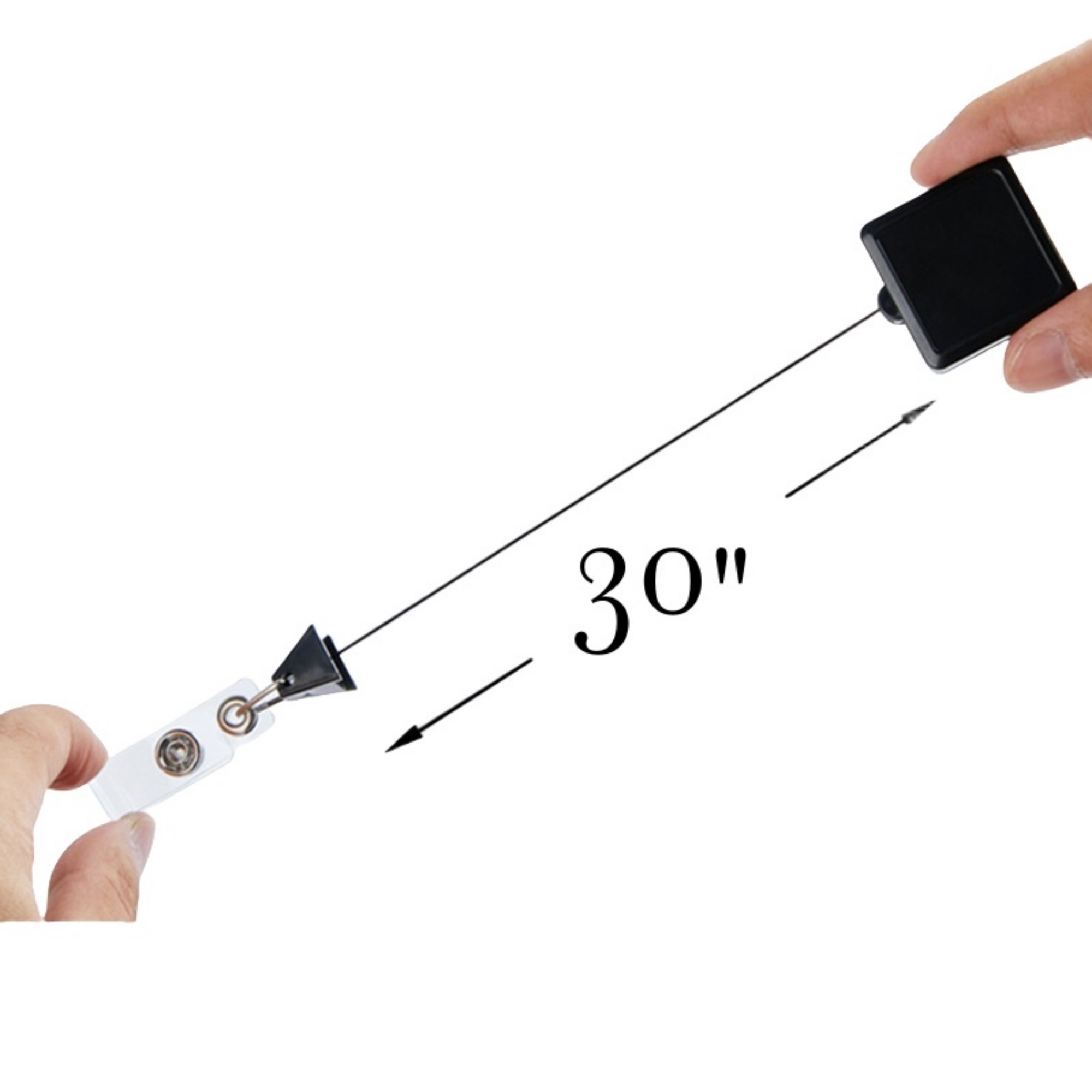 Retractable Badge Reel With Quick Release Buckle 4