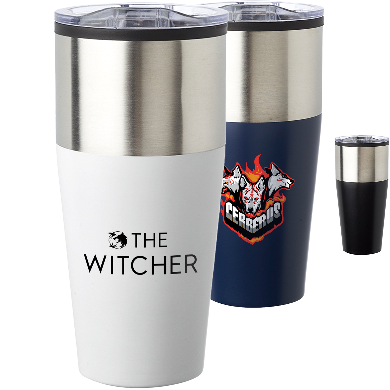 16 oz. Stainless Two Tone Travel Mugs 1