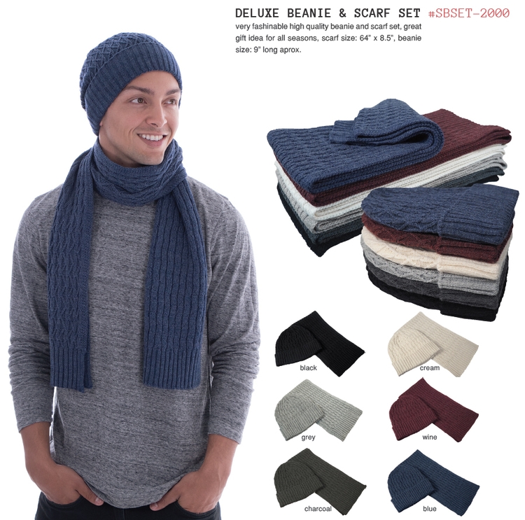 Deluxe Beanie & Scarf Set 10