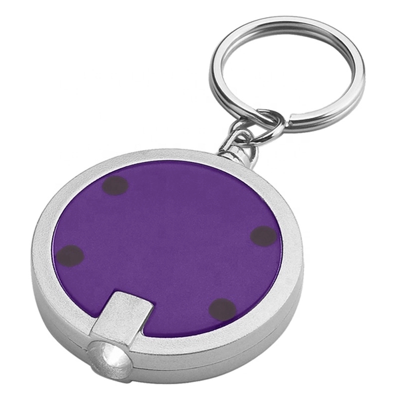 Round LED Flashlight Key Chain 5