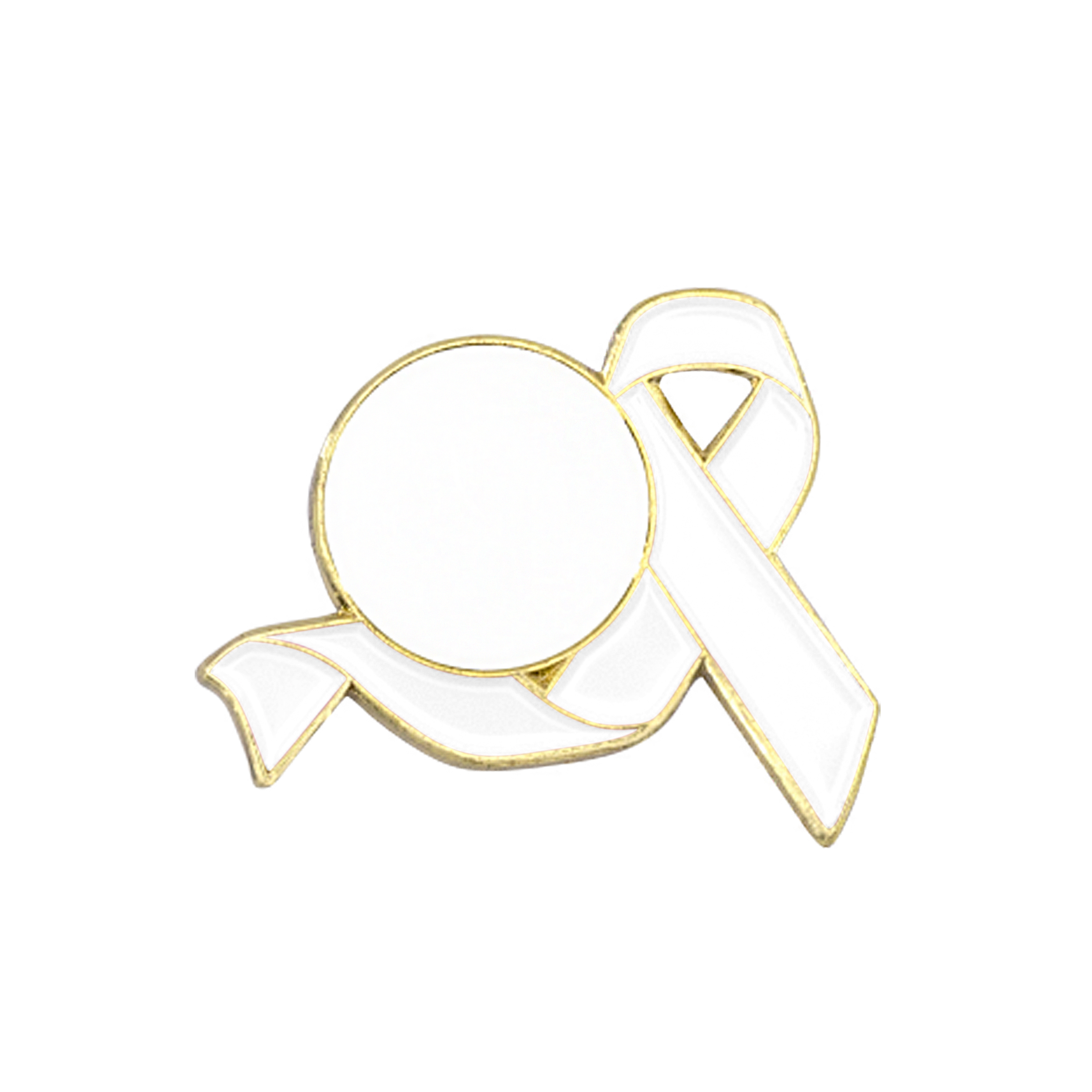 Awareness Ribbon Lapel Pins w/ Custom Logo 4