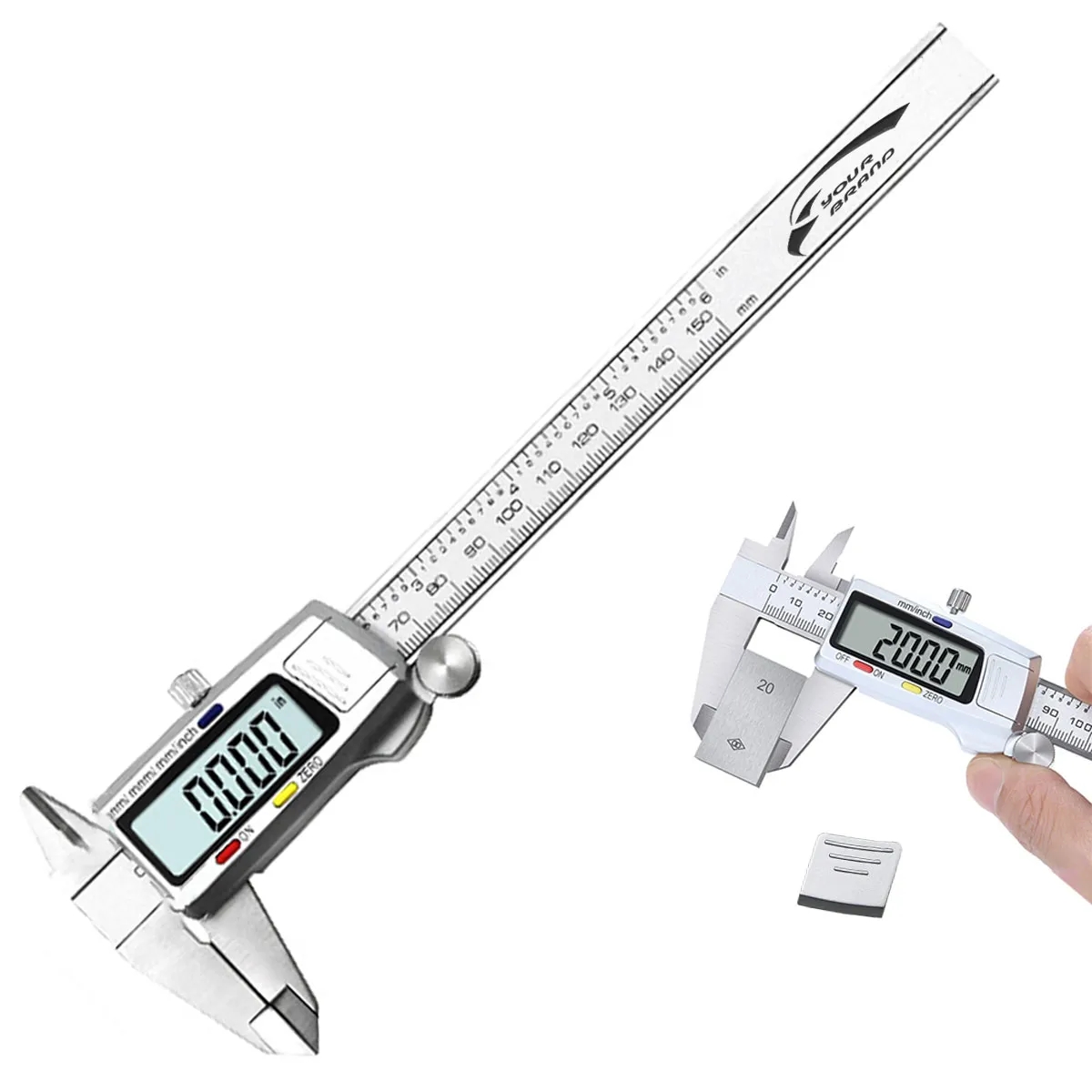 Stainless Steel Digital Vernier Caliper Measuring Tool 1