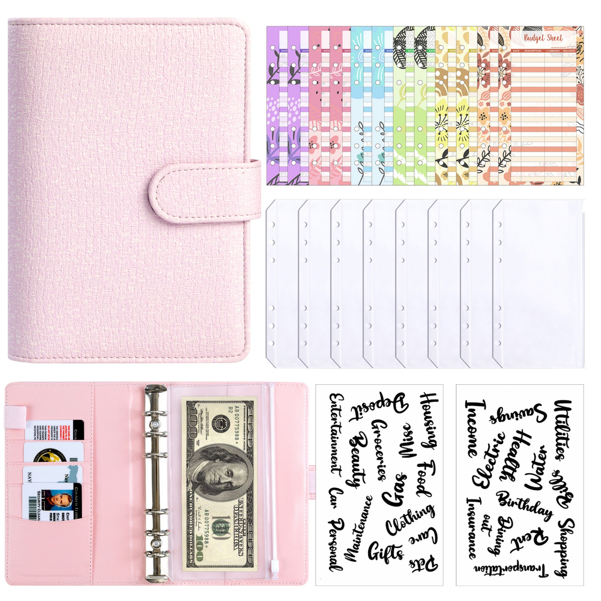 A6 Money Saving Challenge Binder 4