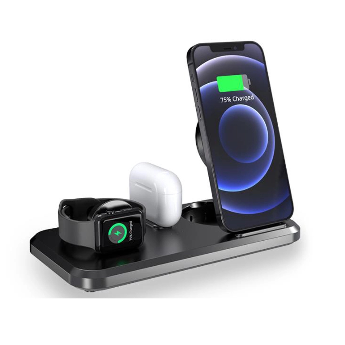 Portable 3 in 1 Charging Station Foldable Charger Stand 3