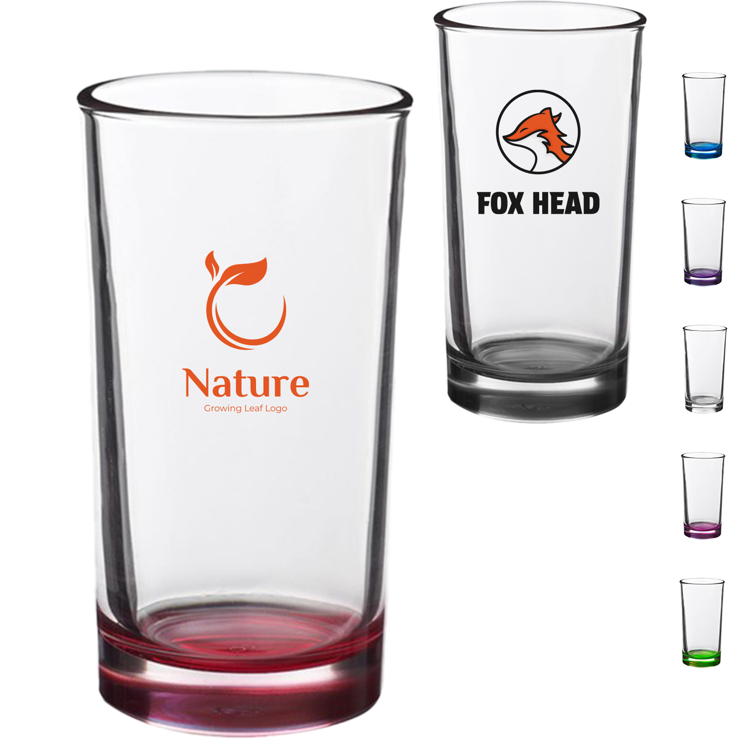 7 oz. Classic Design Glasses W/ Custom Logo, custom glassware with logo imprint 2