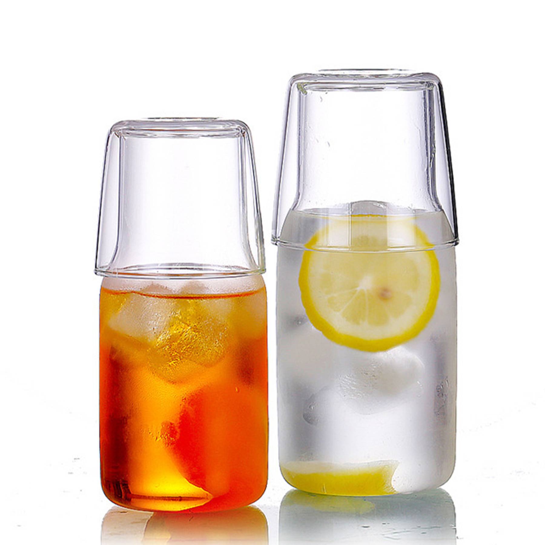 2 In 1 glass heat-resistant juice jug set 4