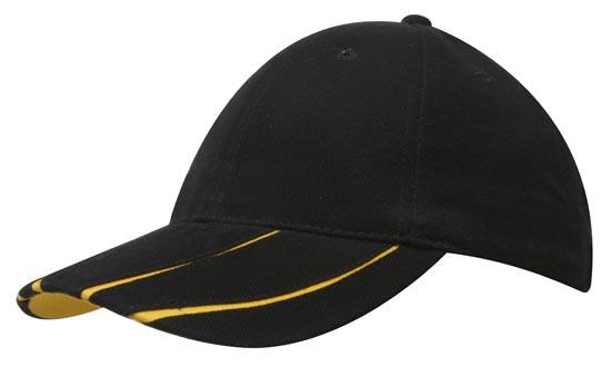 Brushed Heavy Cotton with Laminated Two-Tone Peak