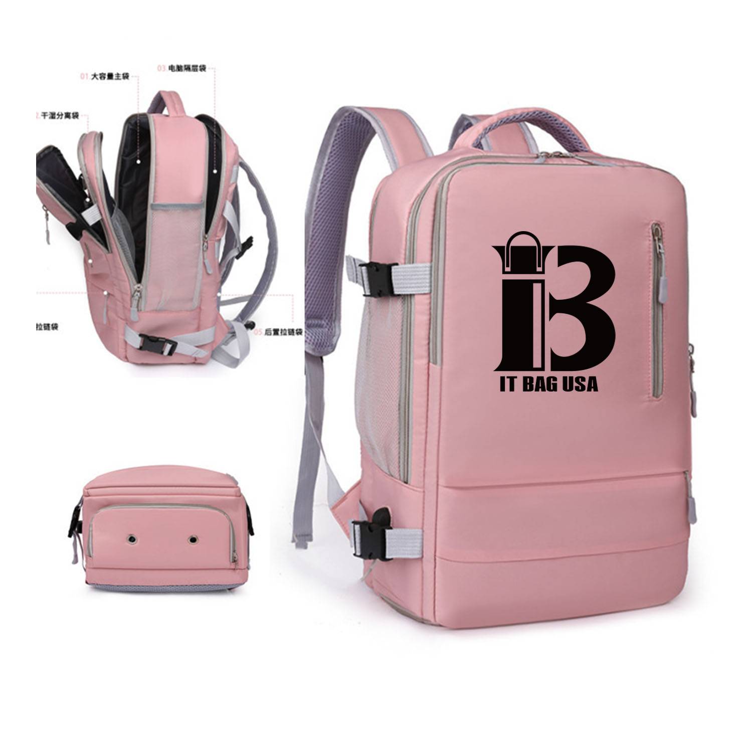 Canvas Large Capacity Travel backpack 3