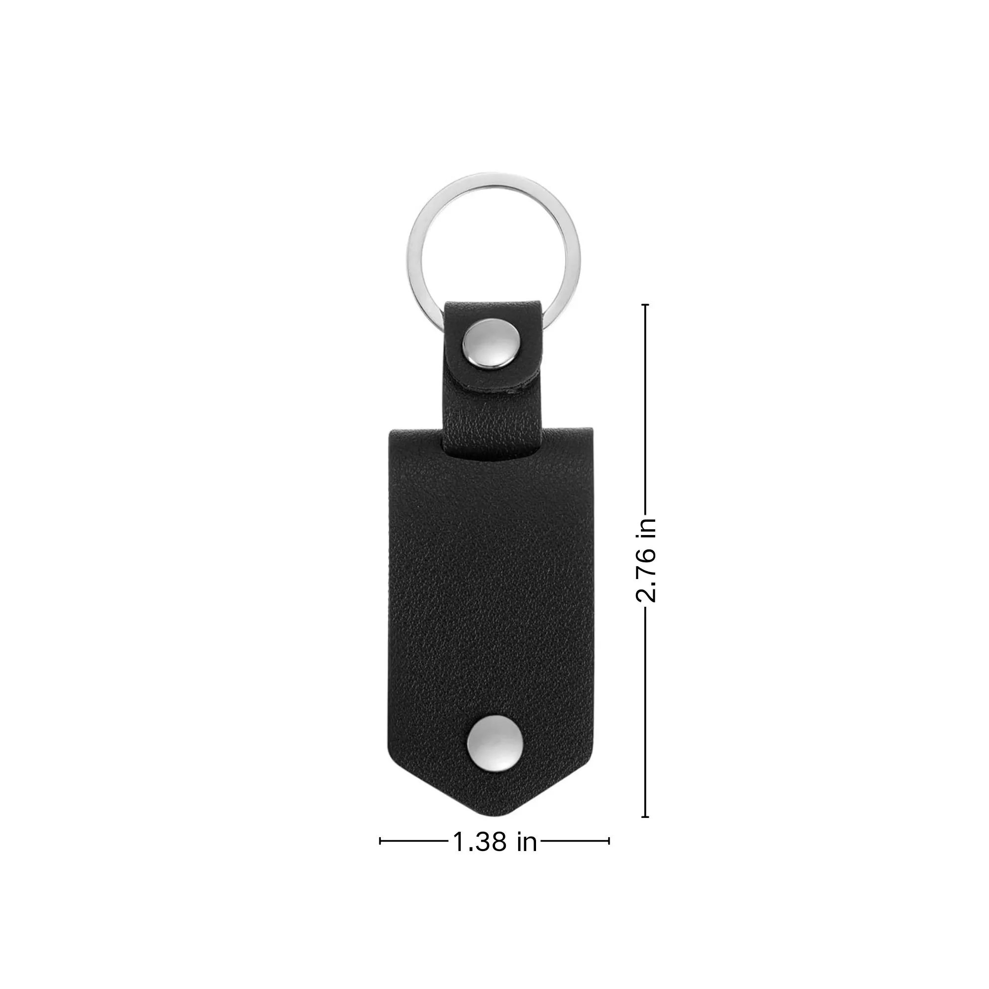 Leather Case Photo Frame Keychain 3
