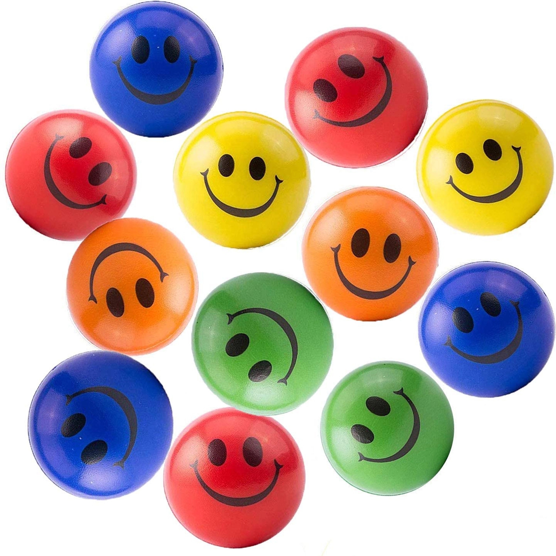 Neon Colored Emoji Foam Stress Balls 1