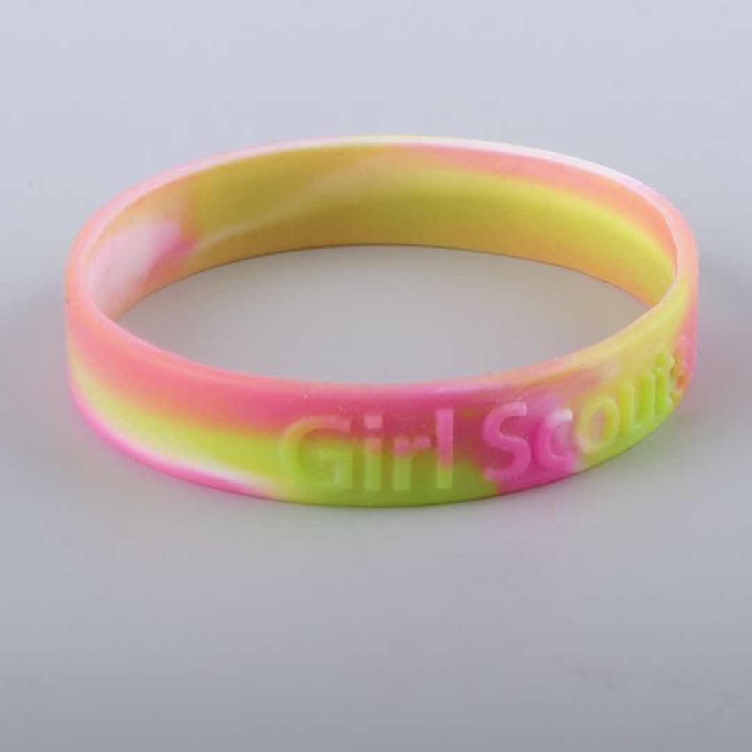 Custom Design Embossed Silicone Bracelet 3