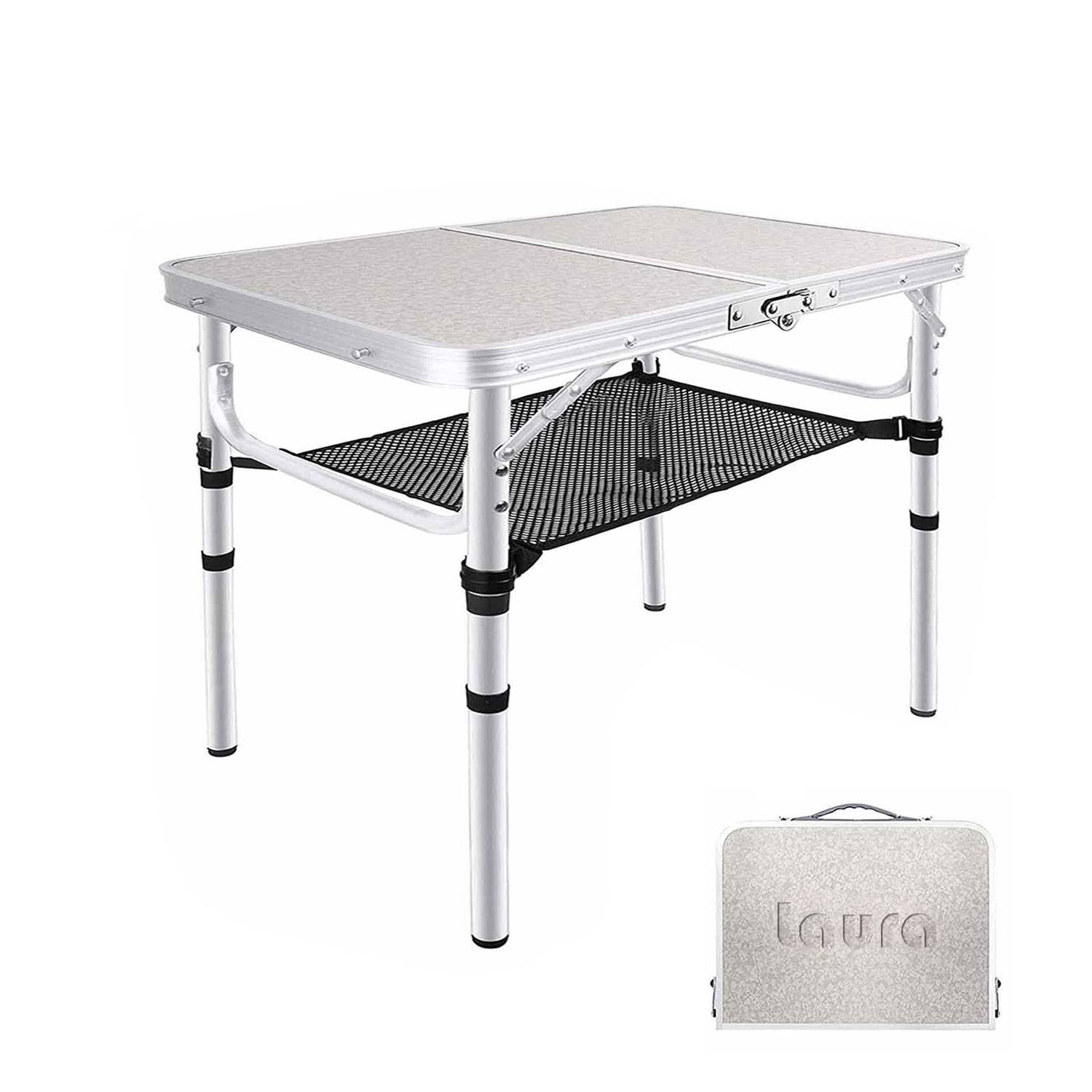 Versatile Adjustable Height Lightweight Aluminum Folding Tab