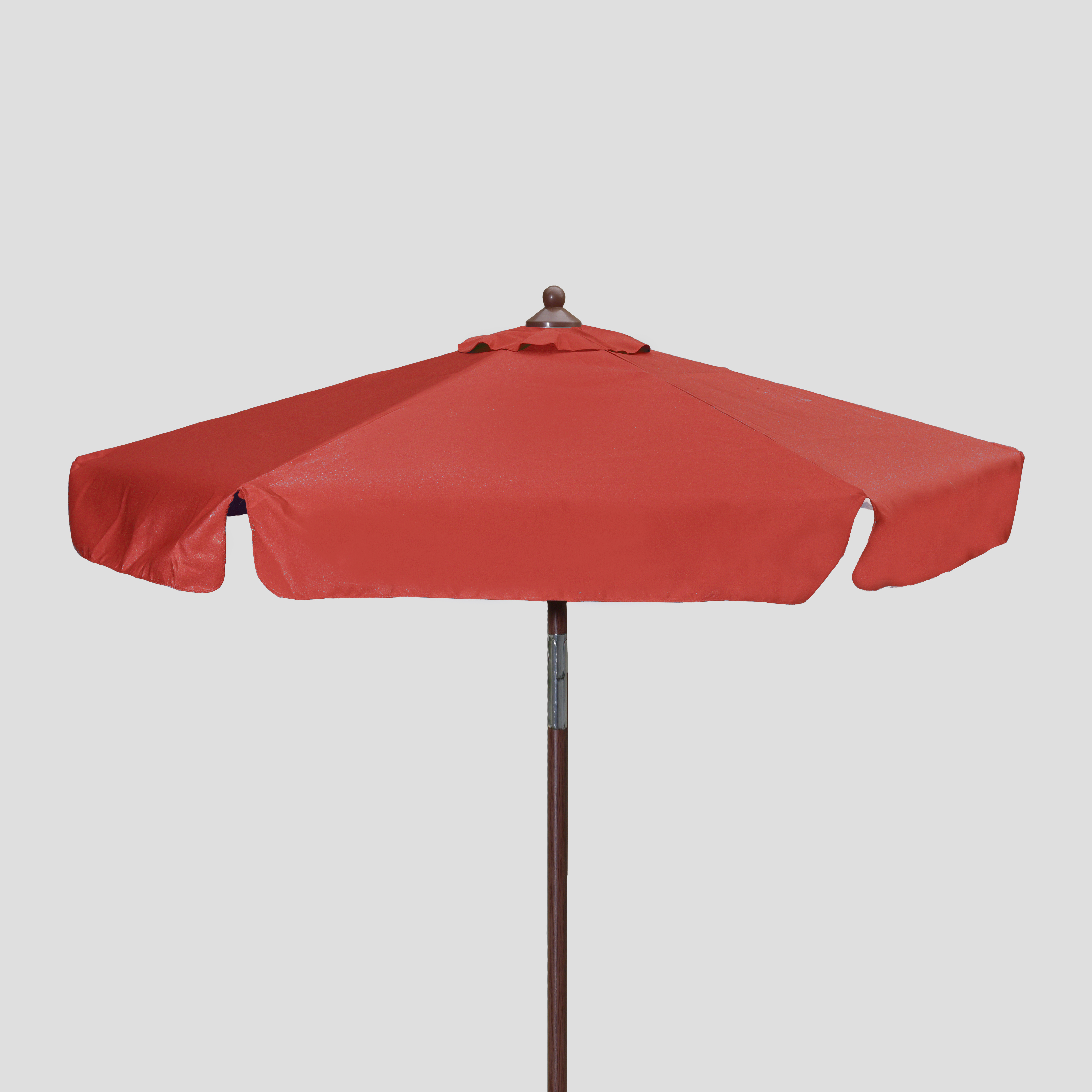 7' Wood Look Market Umbrella with Tilt