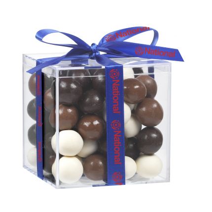 Cube Acrylic Gift Jars - Malt Balls 2