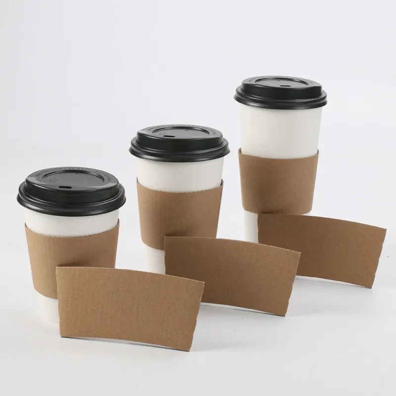 Kraft Paper Coffee Cup Clutch Sleeve 5