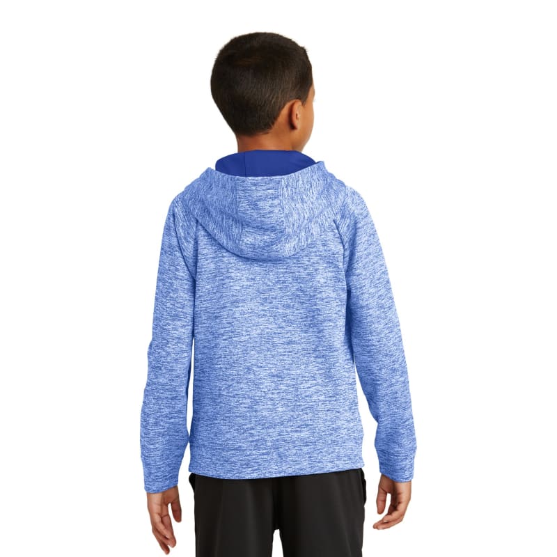 Sport-Tek Youth PosiCharge Electric Heather Fleece Hooded Pullover. 19
