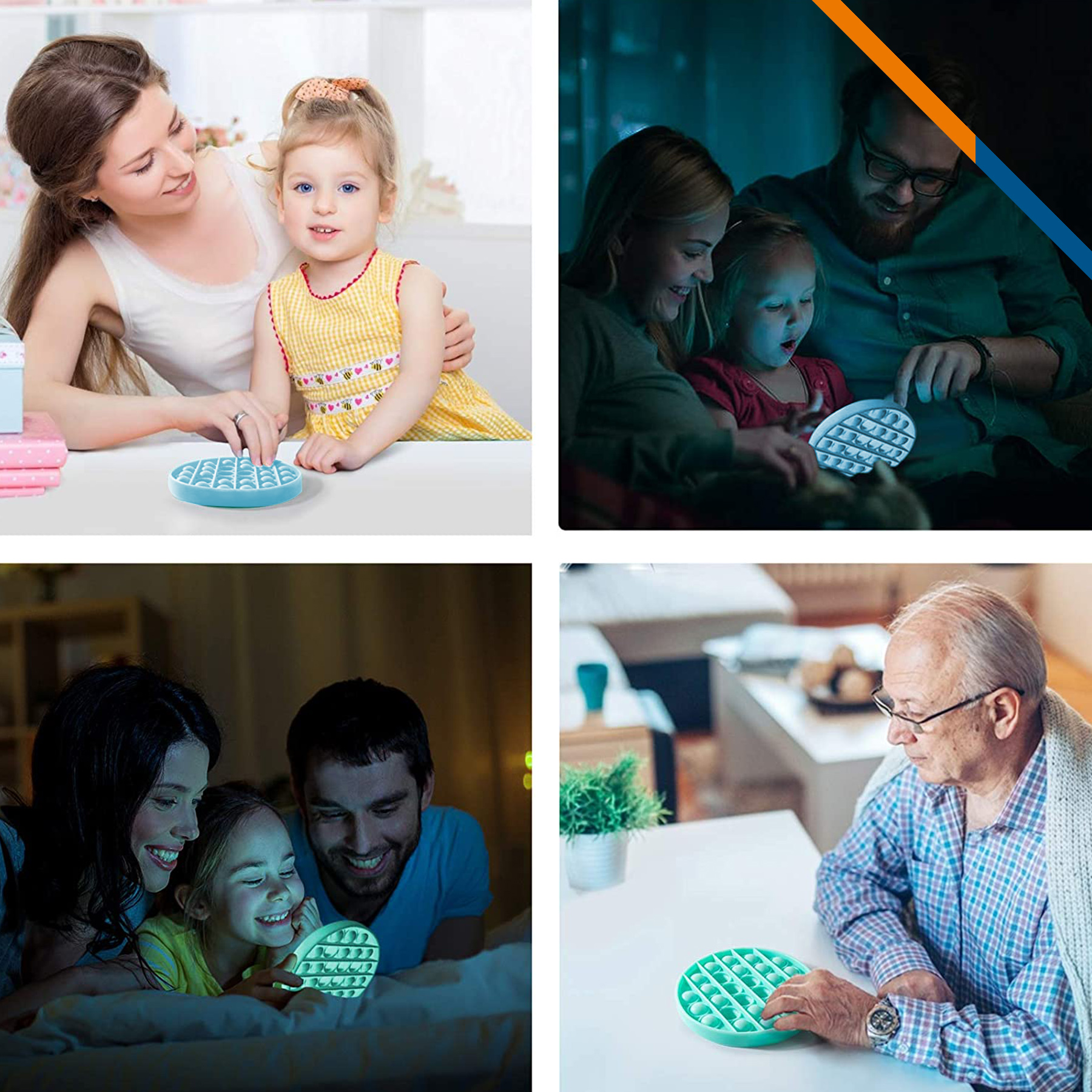 Luminous Round Push Pop Bubble 1