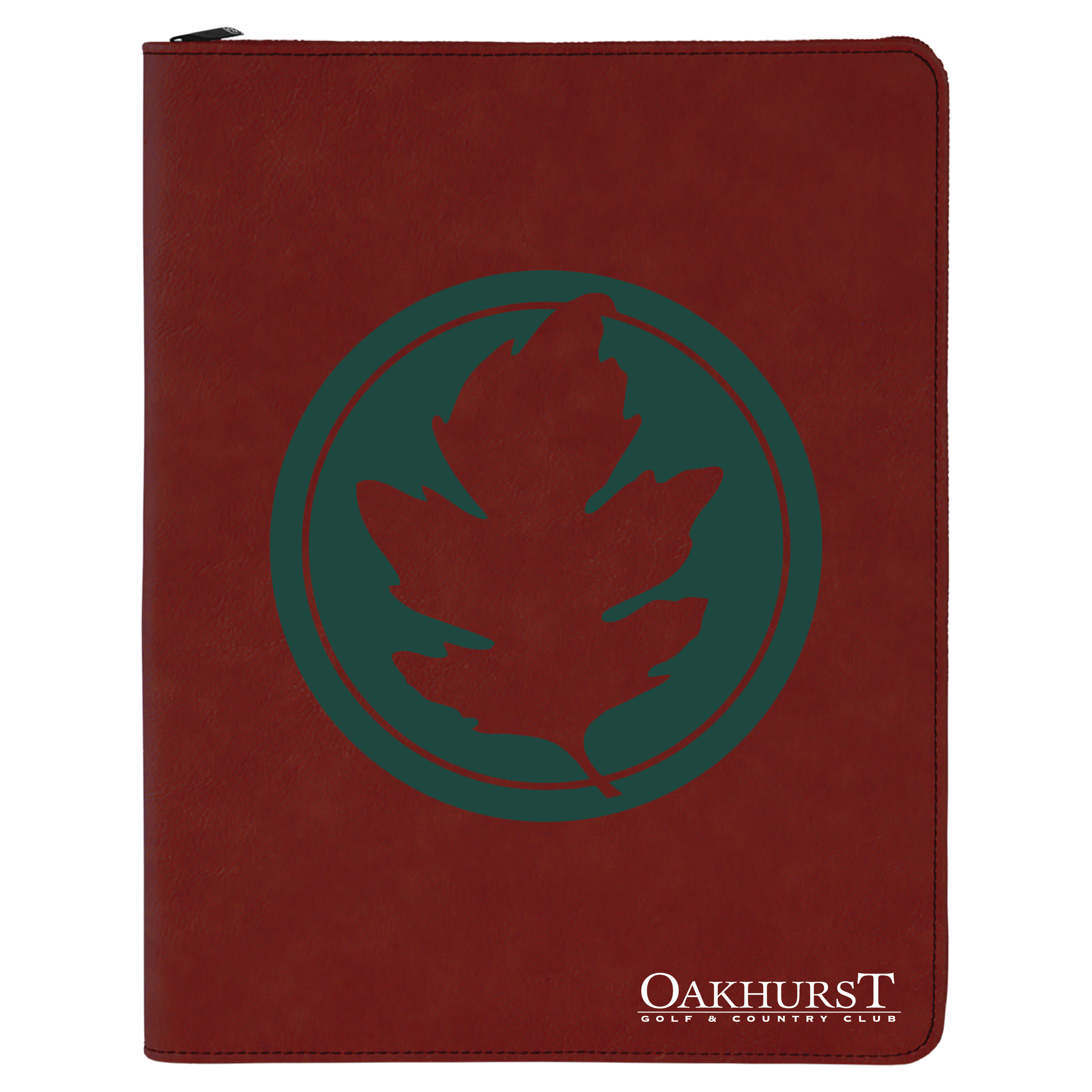 9" x 12" Leatherette Rose Portfolio with Zipper 10