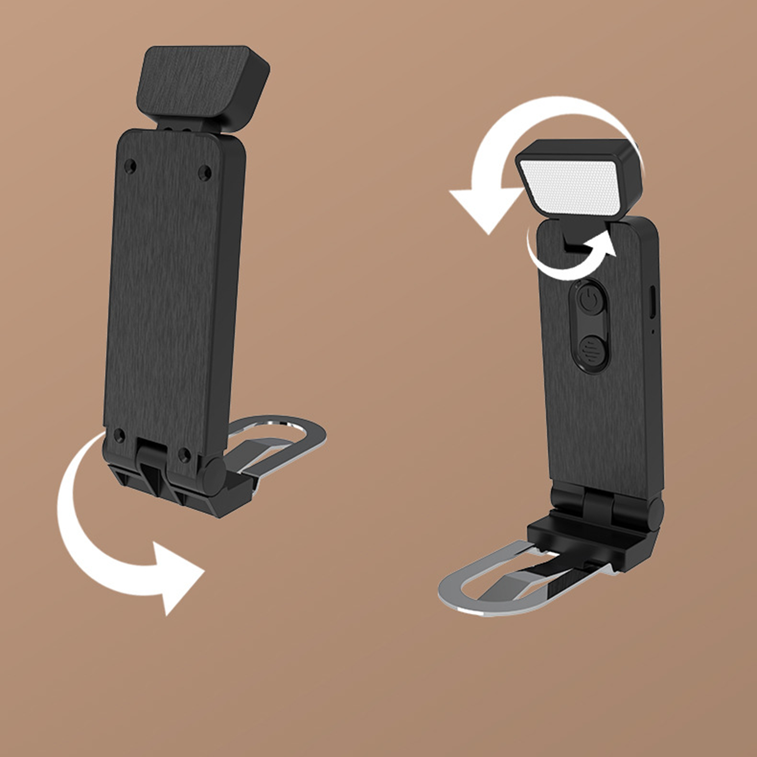 Portable Mini USB Rechargeable Clip-On LED Bookmark Light 1