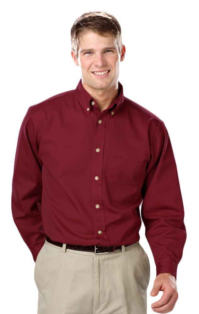 Men's L/S 100% cotton twill Shirt 19