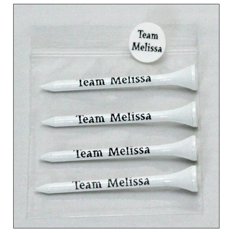 Golf Combo Pack of Four 2 3/4" Tees & 1 Ball Marker