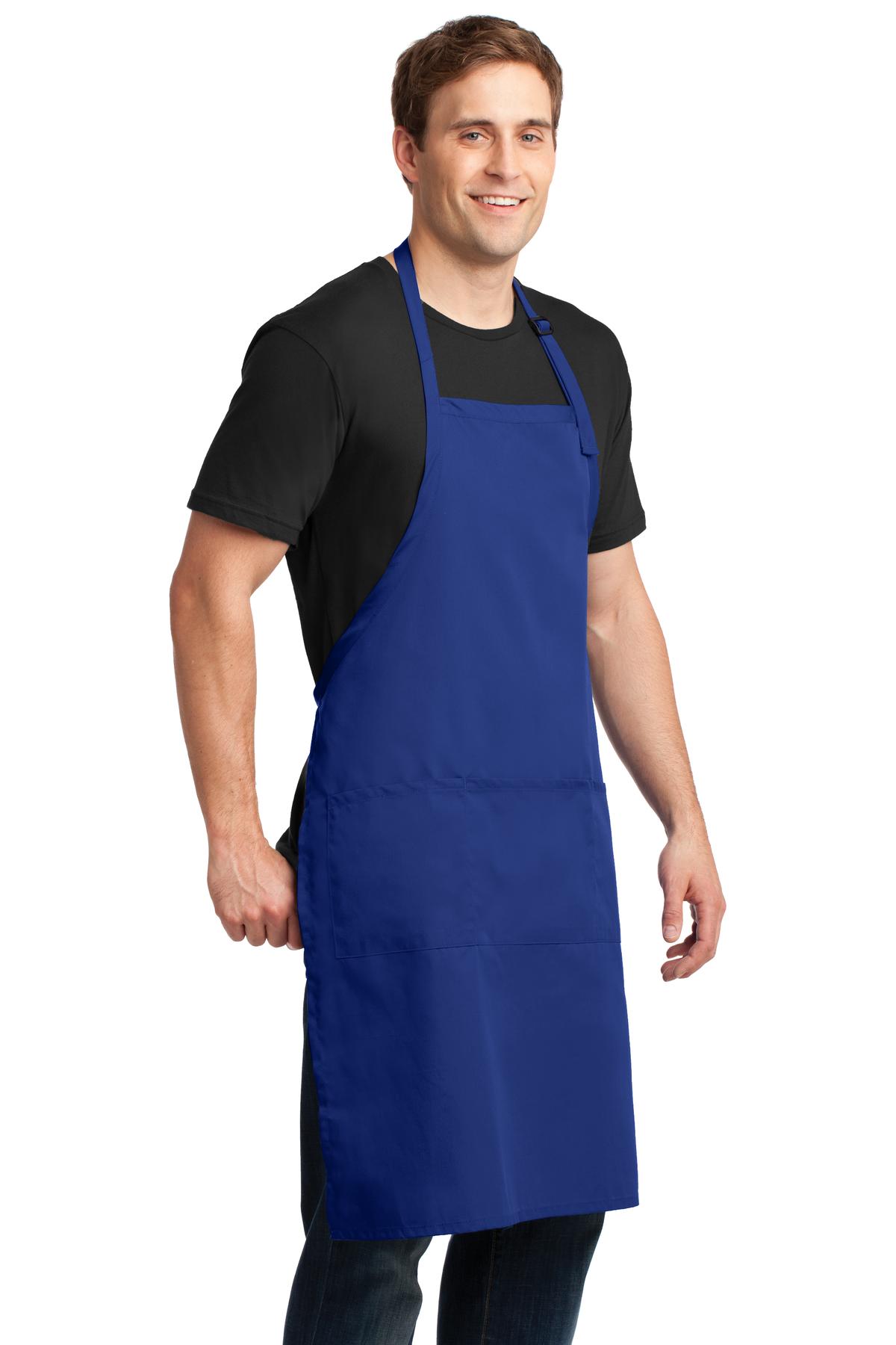 Port Authority Easy Care Extra Long Bib Apron with Stain Release. A700 1