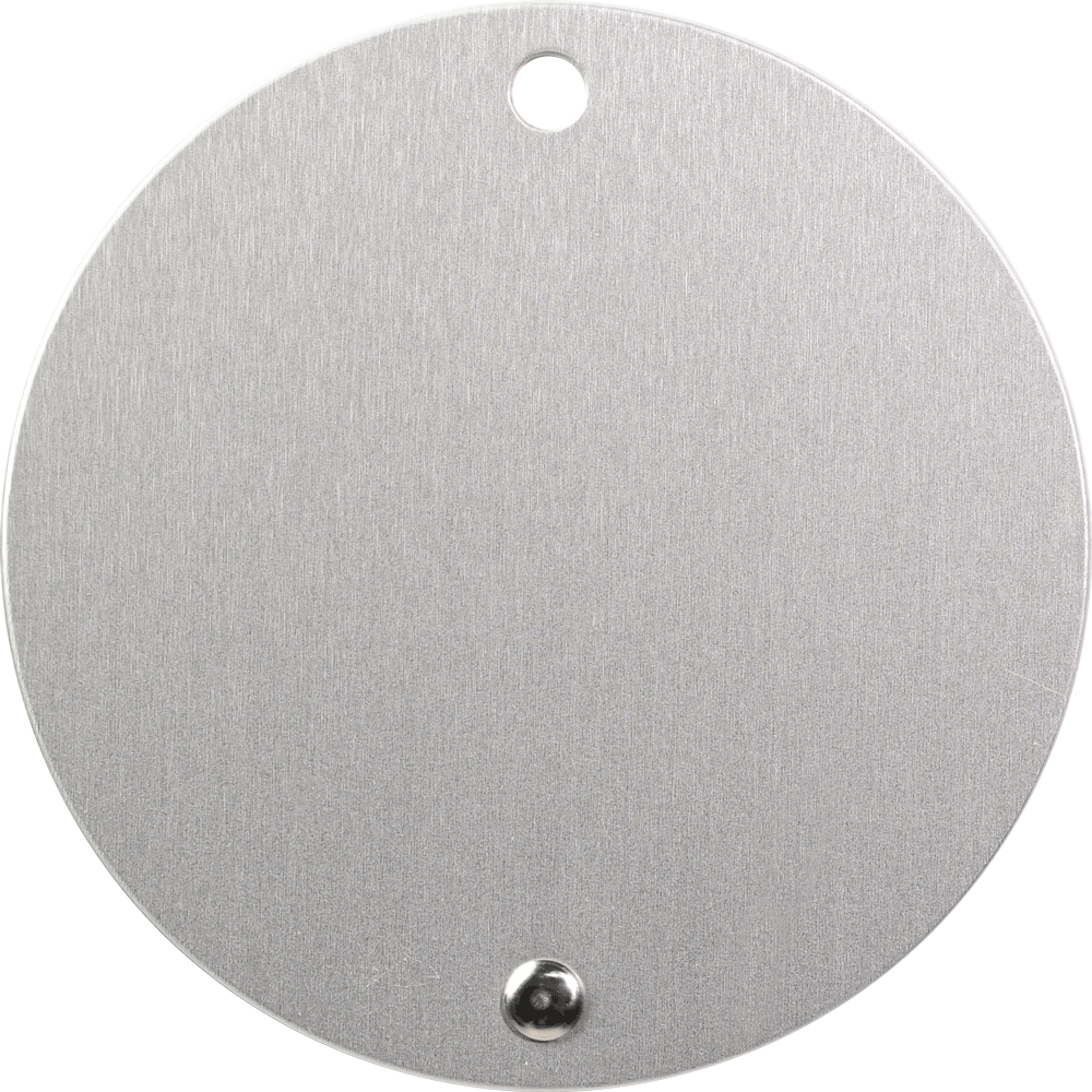 Texture Tone® Aluminum Round Luggage Tag 12
