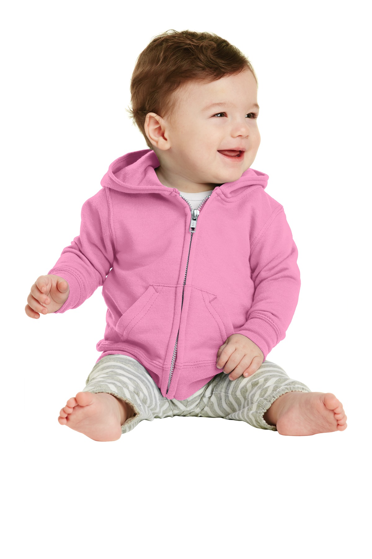 Port & Co Infant Core Fleece Full-Zip Hooded Sweatshirt. CAR78IZH 31