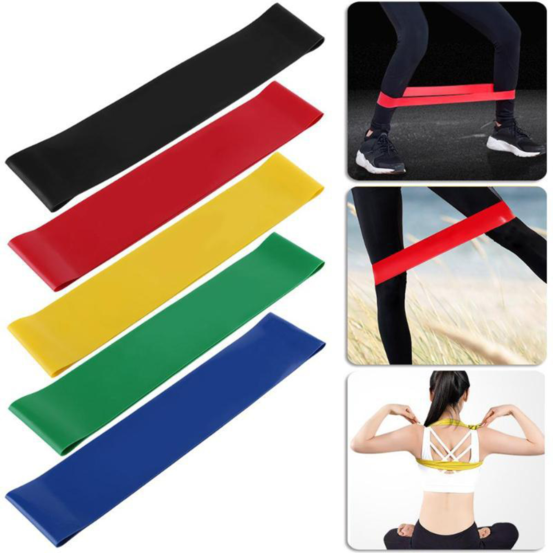 Yoga Resistance Bands 5 Pcs Set 4