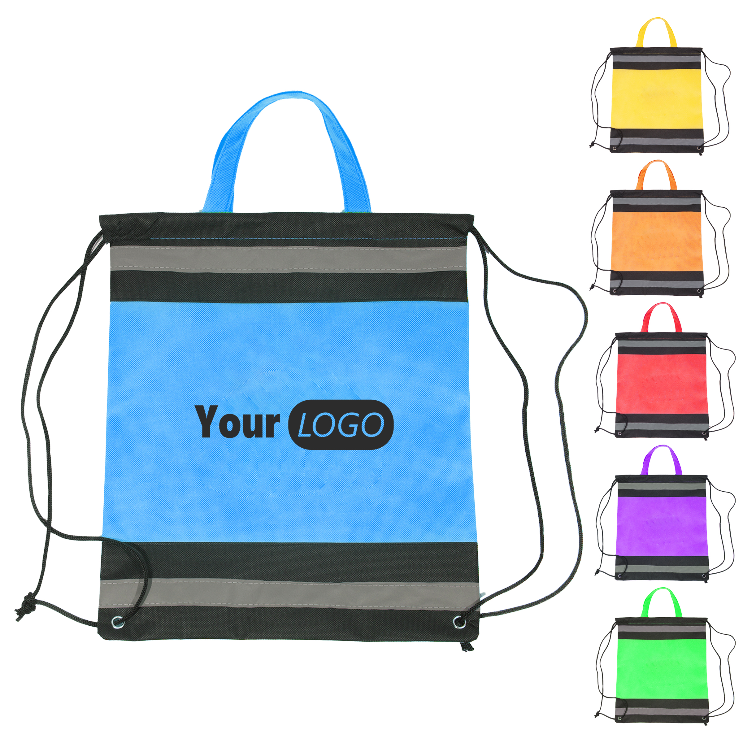 Other Fabric Bright And Functional Custom Drawstring Bag 2