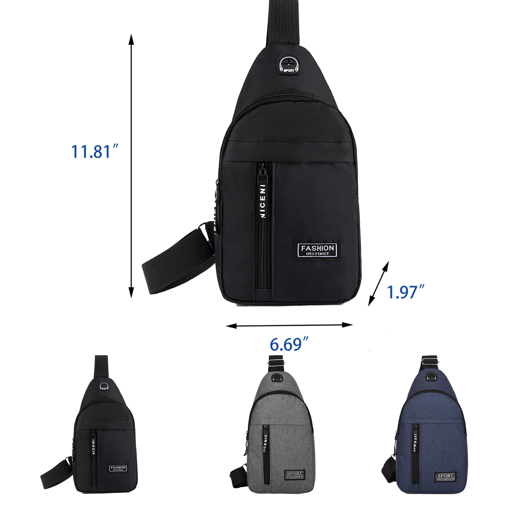 Protable Sling Chest Backpack MOQ 100 2