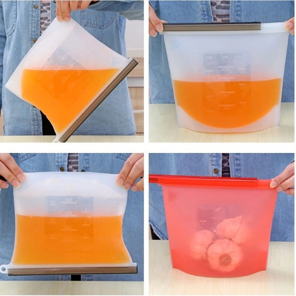 Reusable Silicone Food Fresh Bag - 1000ml 19