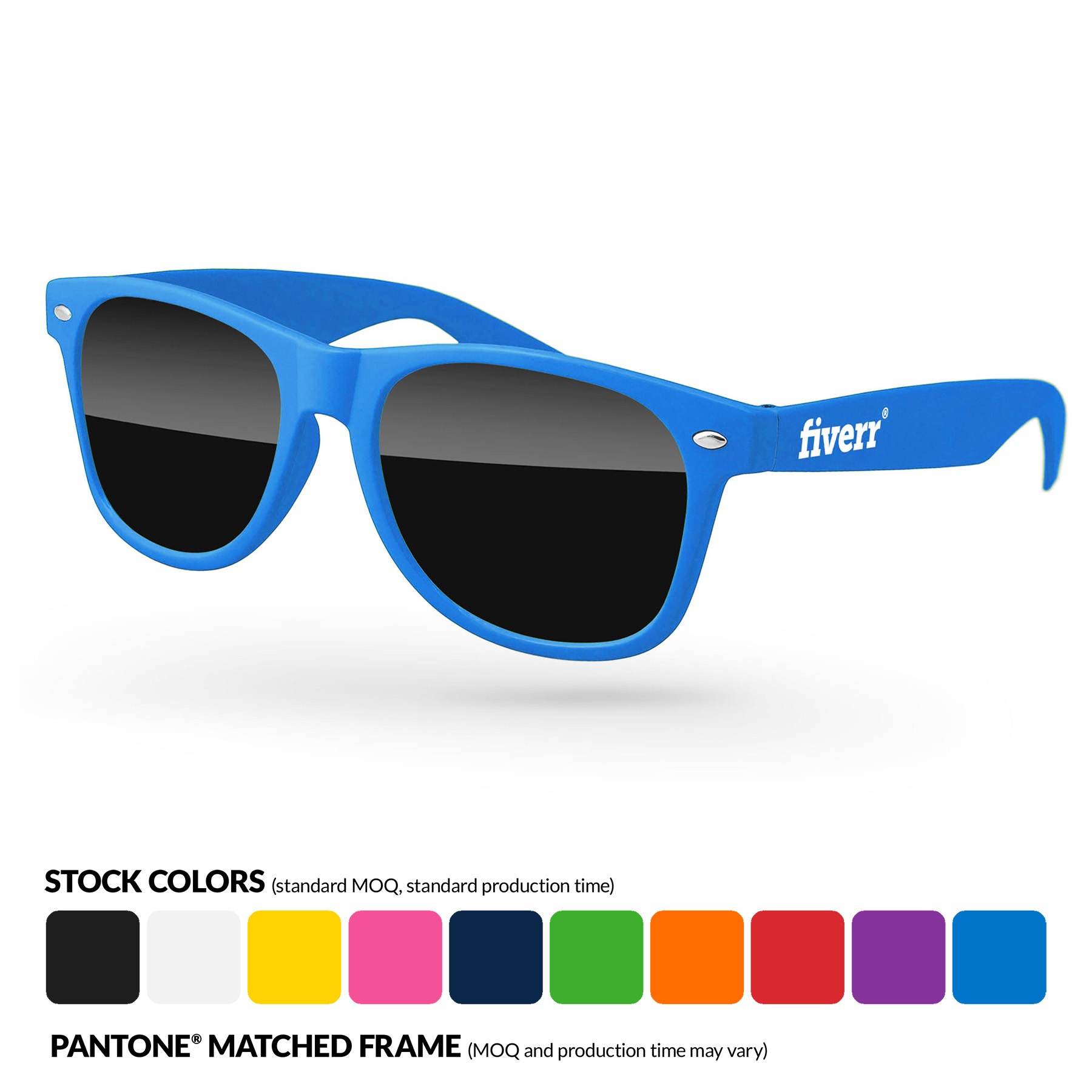 Retro Sunglasses w/ 1-Color Temple Imprint 16