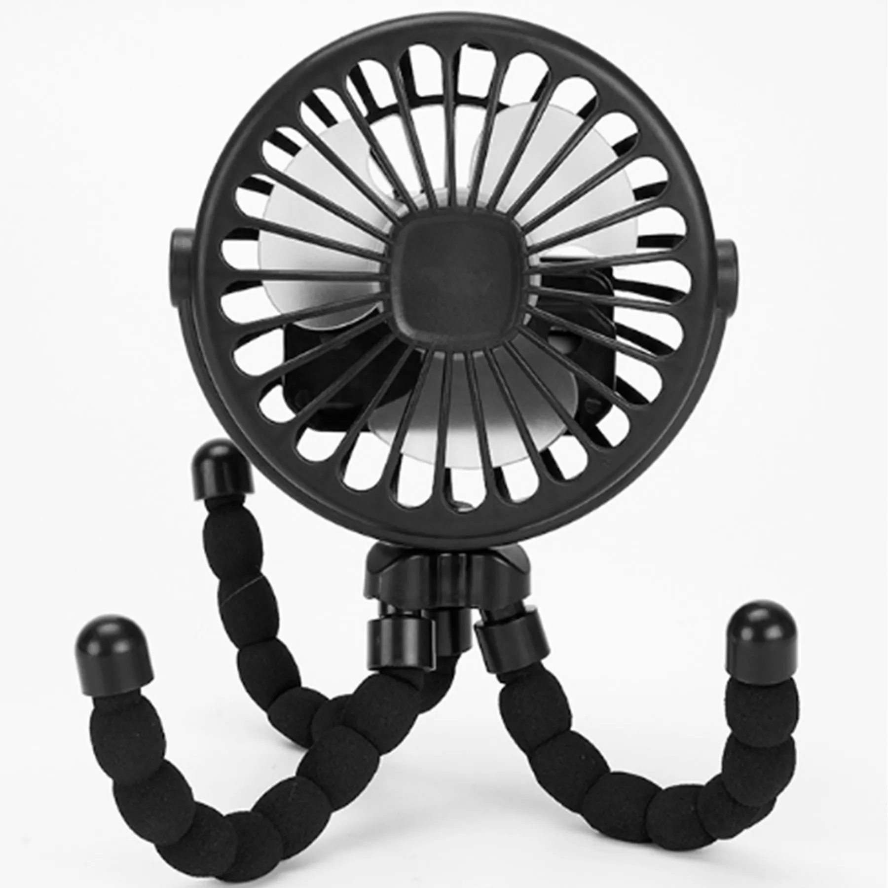 Flexible Tripod Clip On Oscillating Stroller Fan 2