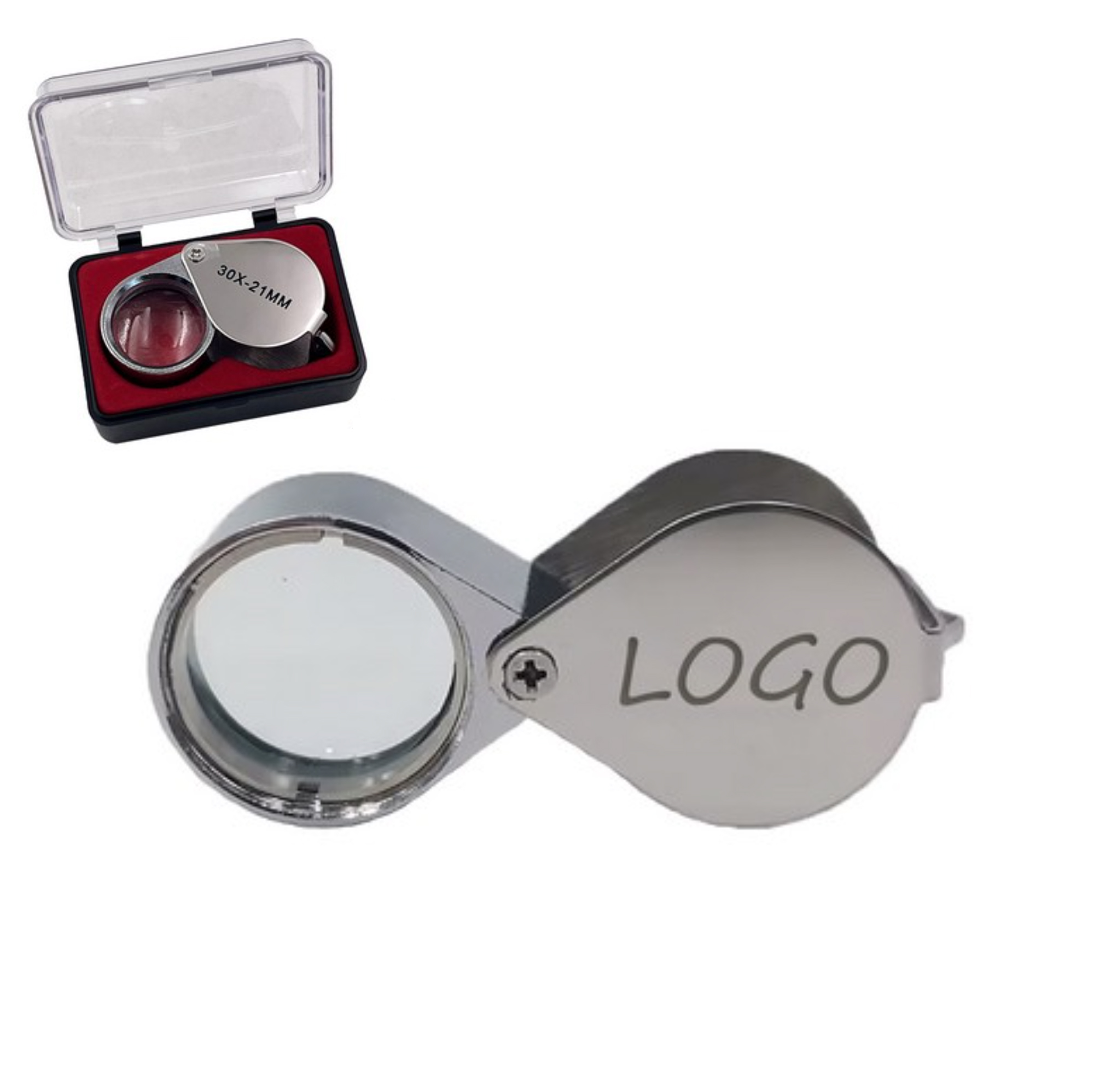 30X Jewelers Loupe Foldable Magnifier With Case 2