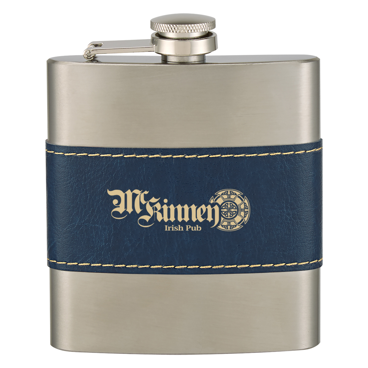 6 Oz. McCarty Flask, custom water bottle with logo imprint 1