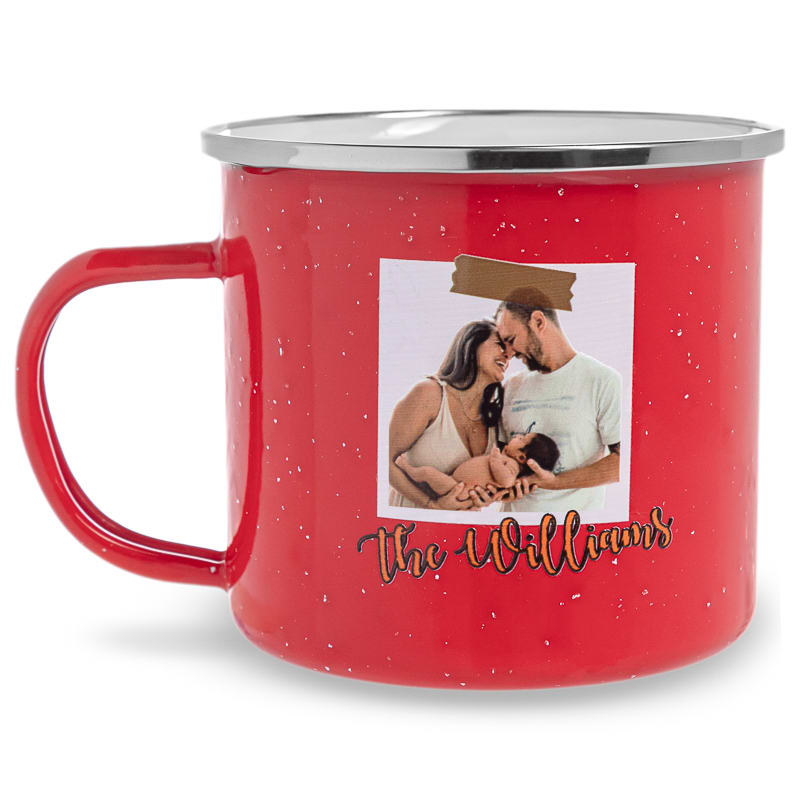 16 Oz Custom Campfire Metal Mug 27