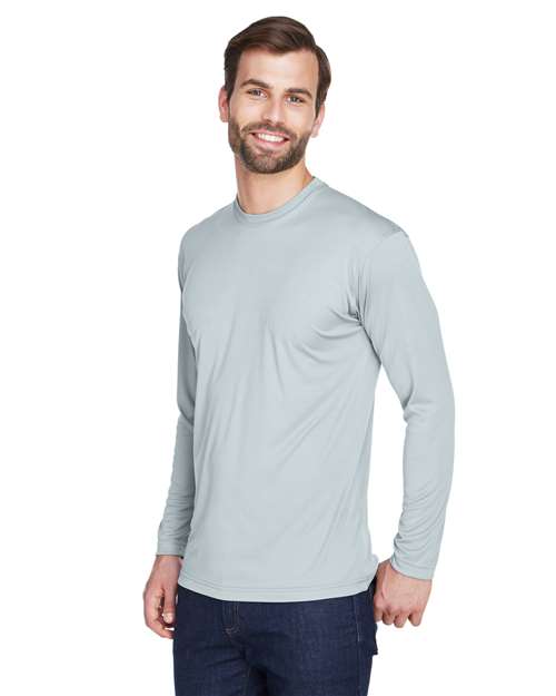Men's Cool & Dry Sport Long Sleeve Performance Interlock T-Shirt - 8422 34