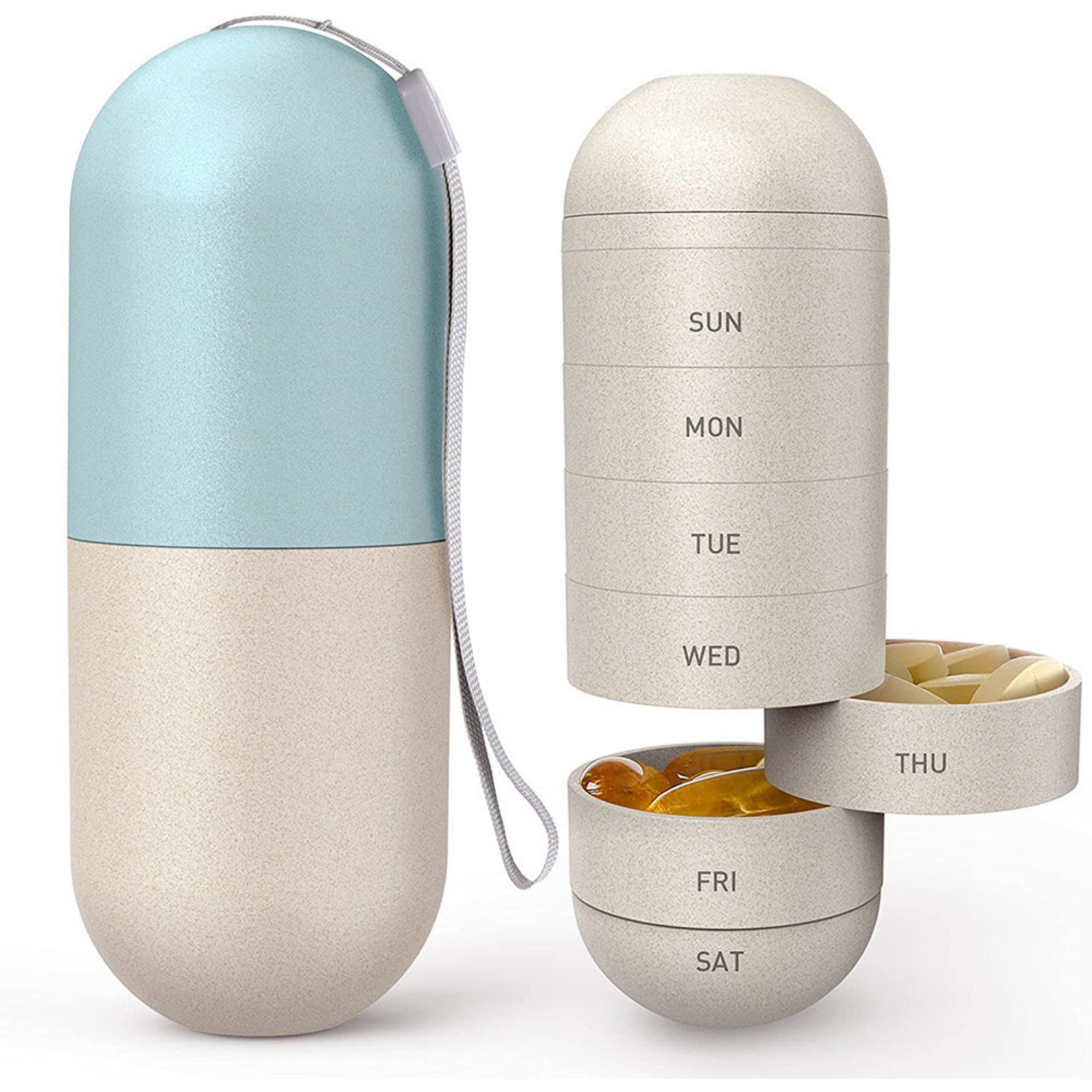 Large Compartment Weekly Pill Organizer 3