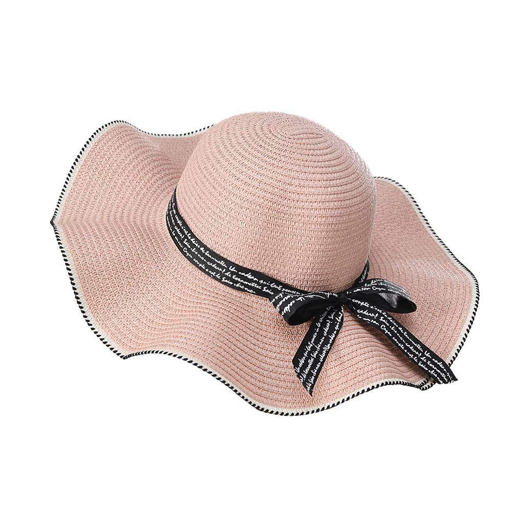Women's bow straw sun hat 4