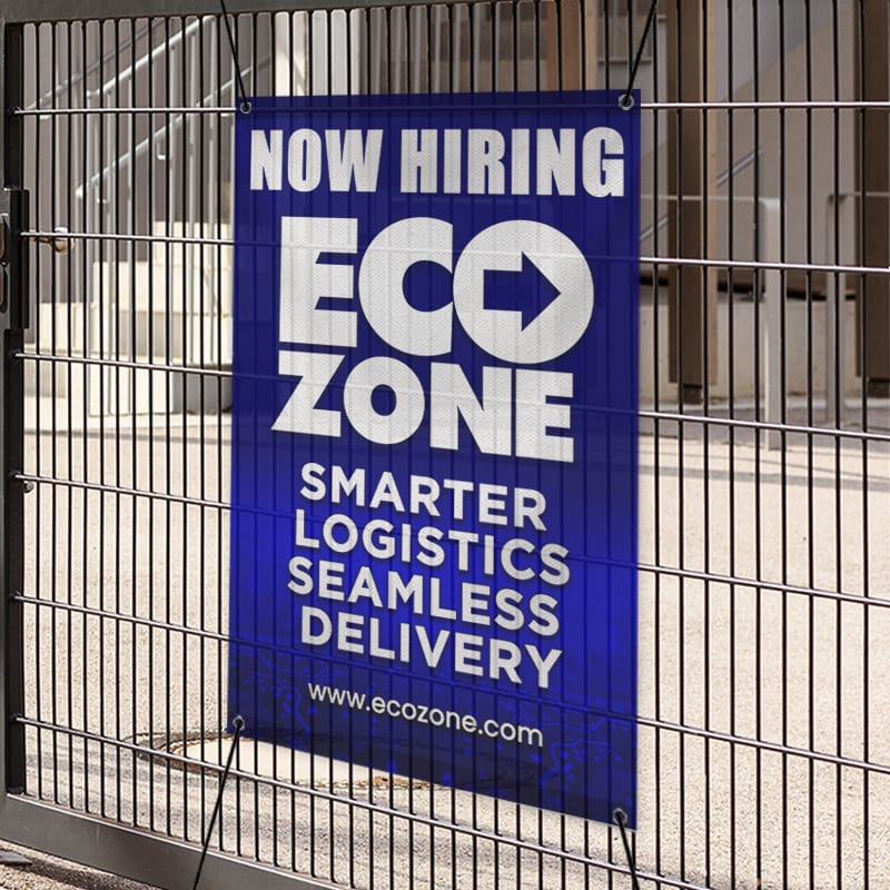 Custom 3' X 2' Mesh Banners 5