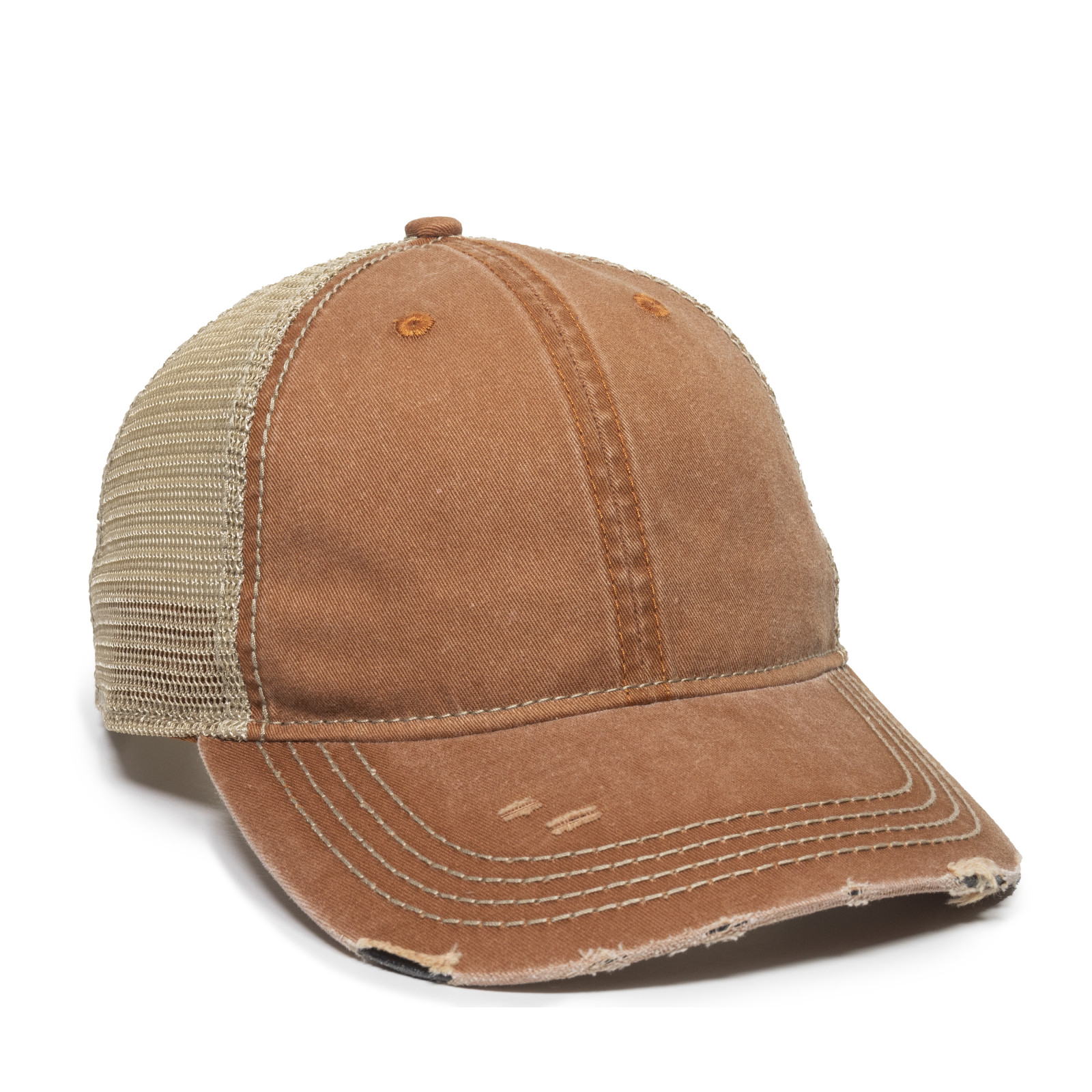 Heavy Distressed Tea-Stained Mesh 11