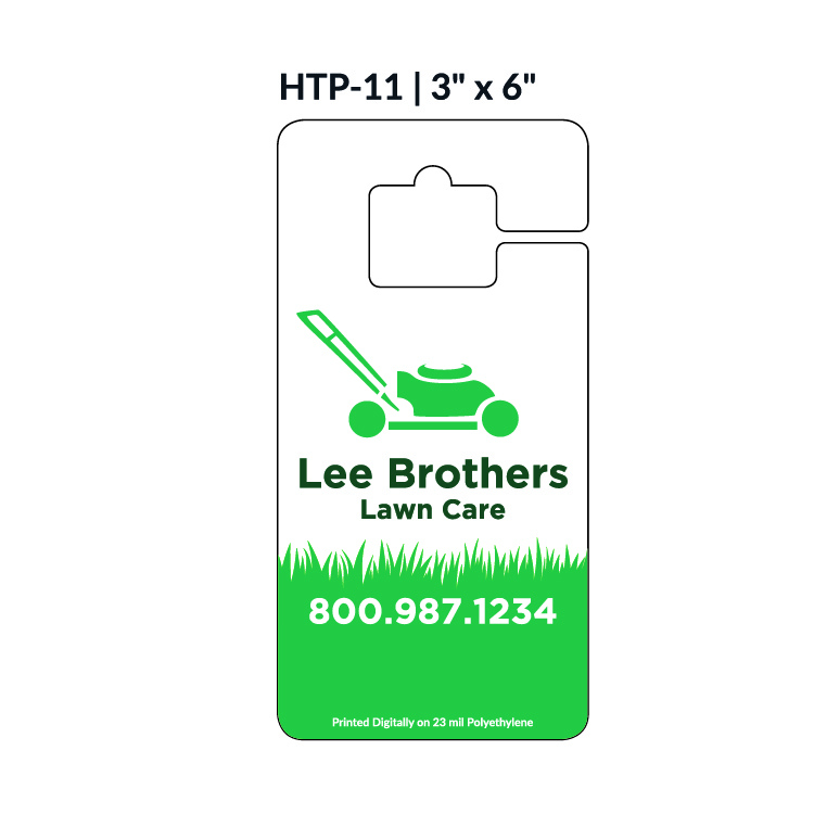 Numbered Hang Tag w/1 Side Imprint (3"x6") 1