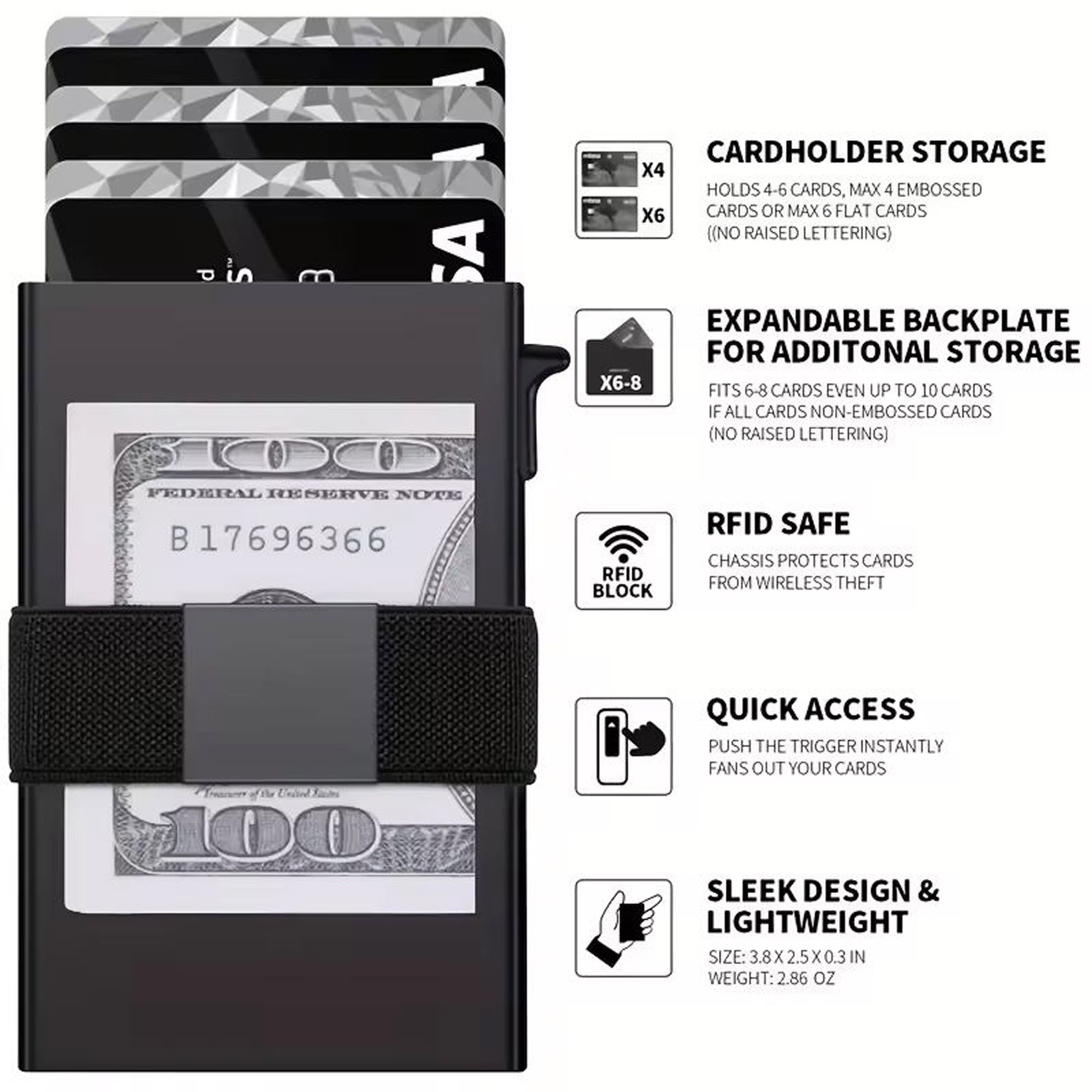 MOQ 50 pcs Anti-Theft Card Protector 3