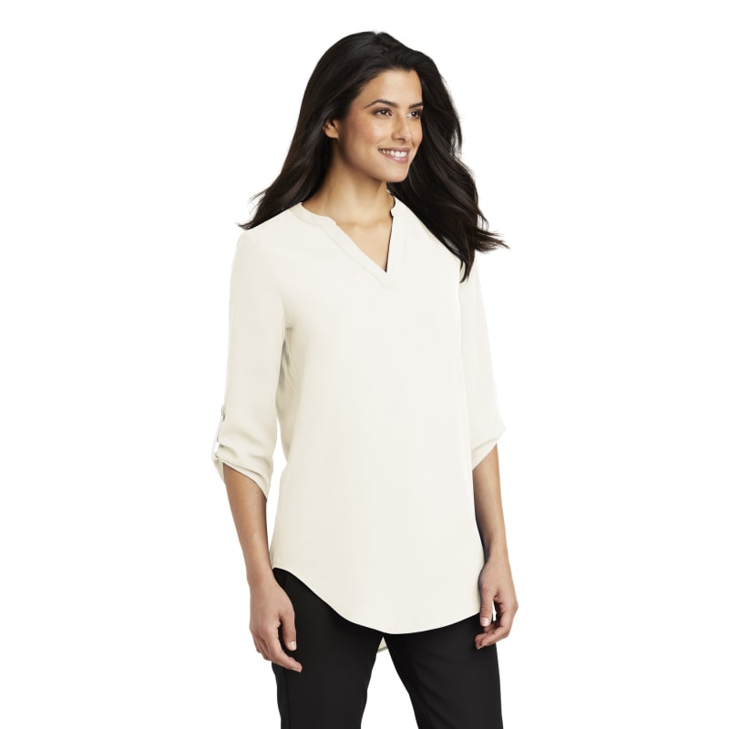Port Authority Ladies 3/4-Sleeve Tunic Blouse. 14
