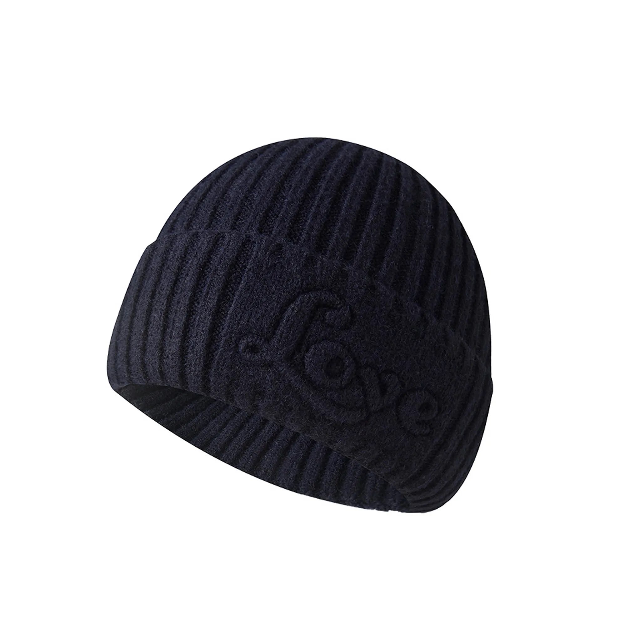 Embossed Fashion Knit Hat MOQ 50pcs 4