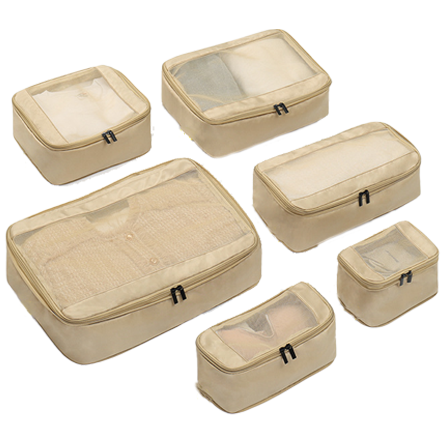 6 PCS Expandable Travel Mesh Bag 6