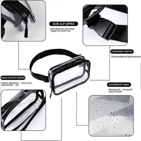 Clear Custom Fanny Pack for Stylish Organization 3