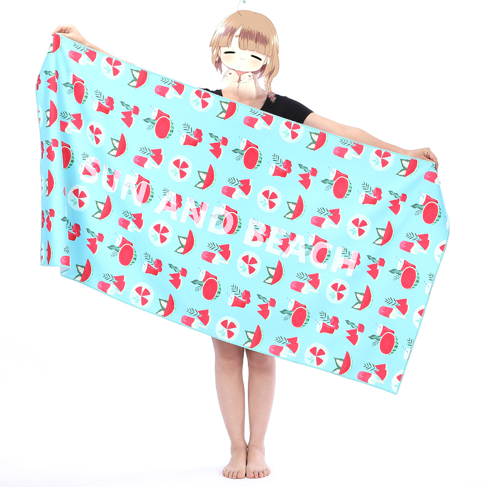 Full color print 59'' x 29'' 260g beach towel 6